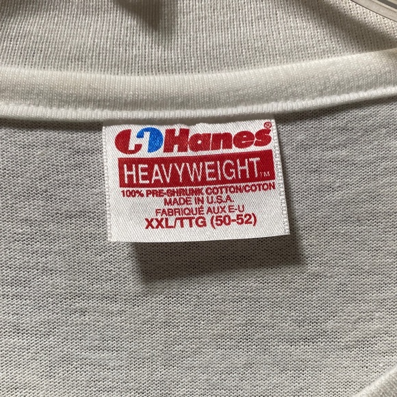 Hanes heavy weight short sleeve white T-shirt Shark motif with Atlantic City - Picture 2 of 15